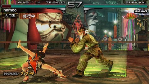 Tekken PSP herné režimy, obrázky.