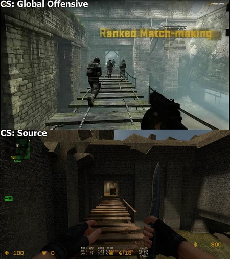 Counter Strike - Global Offensive vs Source