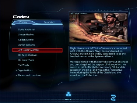 Encyklopdia Mass Effect v mobile