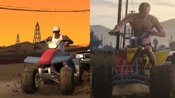 Porovnanie GTA San Andreas s GTA V