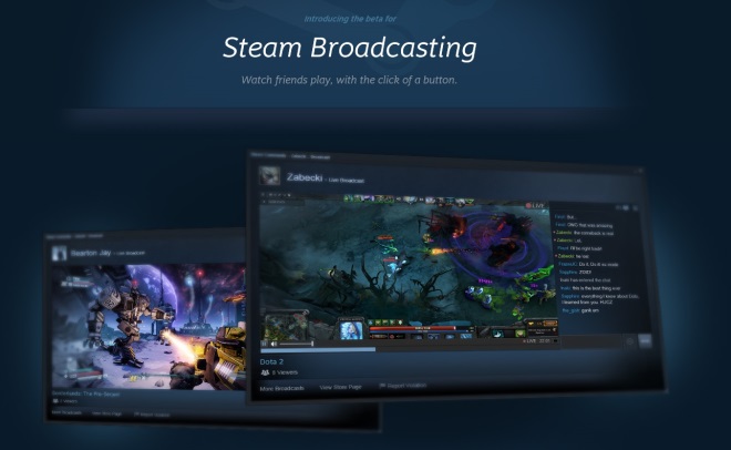 Valve zana konkurova Twitchu, predstavilo Steam Broadcasting