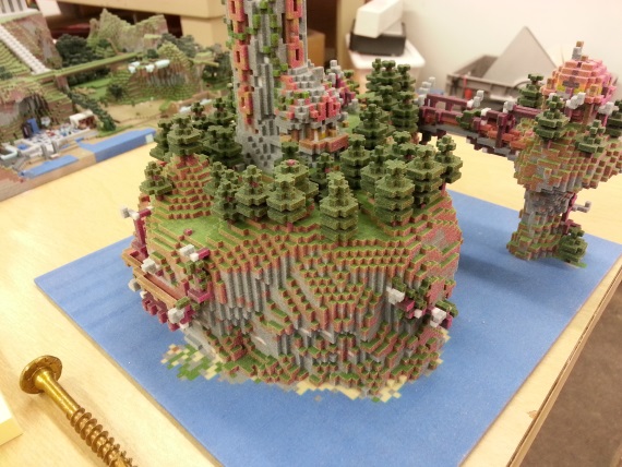 3D vytlaen svety Minecraftu 