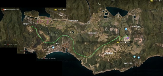 Mapa z Forza Horizon 2