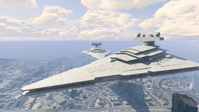 Mod pre PC verziu GTA V pridva funkn lo Star Destroyer zo Star Wars