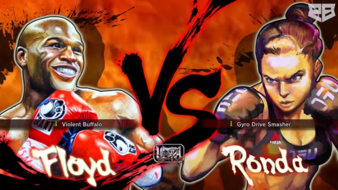 Floyd Mayweather proti Ronde Rousey vo videu zo zmodovanho Street Fightera