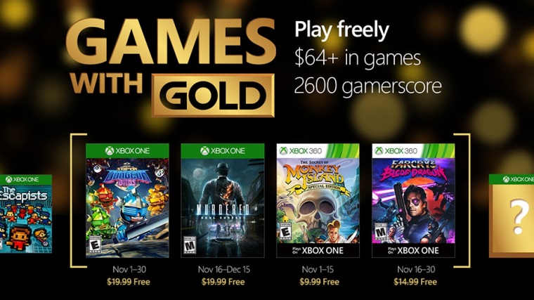 Xbox Games With Gold na november ohlsen