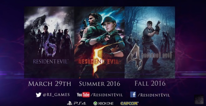 Remastre Resident Evil 4, 5, 6 v prprave pre PlayStation 4 a Xbox One