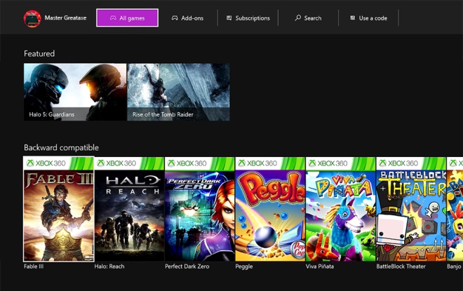 Nov Xbox One a Windows 10 Xbox app update predstaven