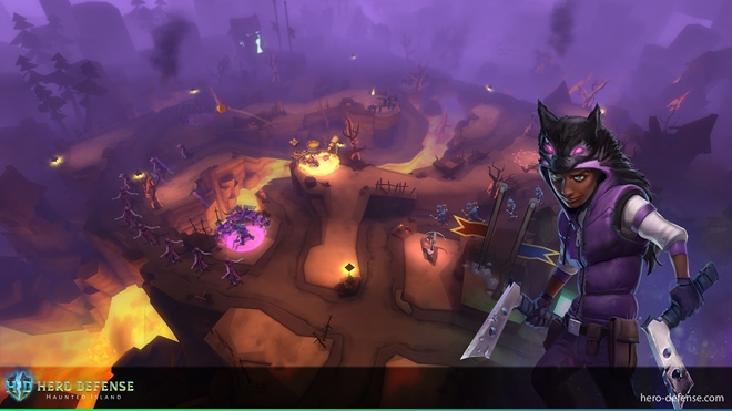 Hero Defense: Haunted Island pridva do tower defense s hrdinami multiplayer