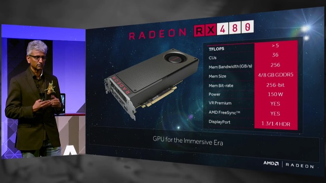 AMD predstavilo Radeon RX480 za 199 dolrov a aj nov procesory