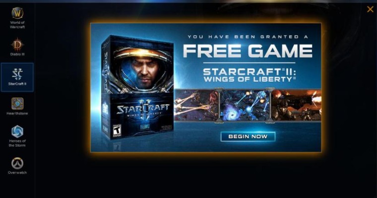 Blizzard rozdva niektorm hrom zadarmo Starcraft 2: Wings of Liberty