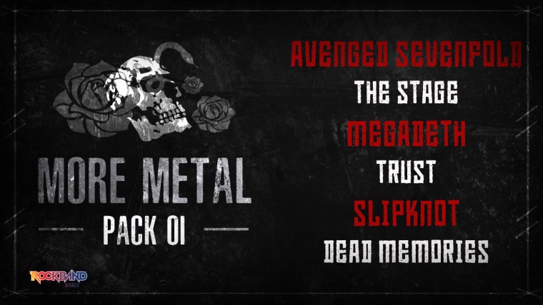 Rock Band 4 predstavuje DLC More Metal Pack 01 