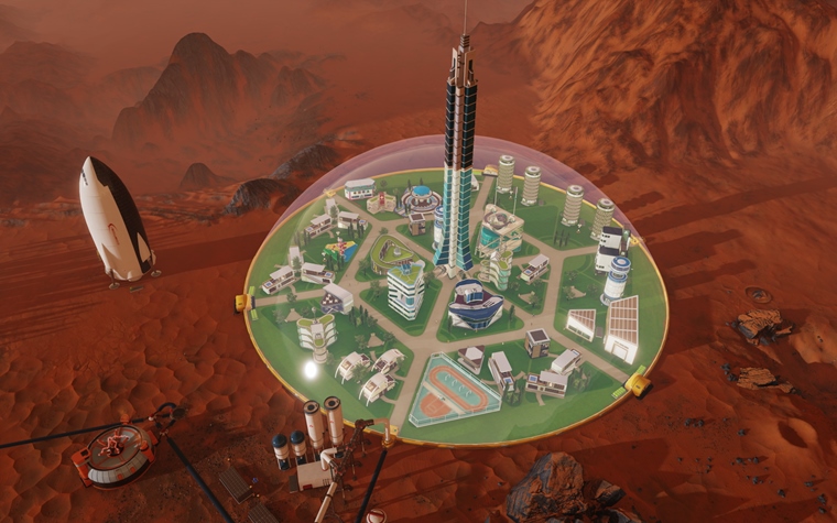 Manamentov hra Surviving Mars bude kolonizova erven plantu