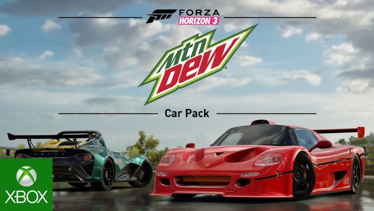 Forza Horizon 3 predstavuje Mountain Dew Car Pack