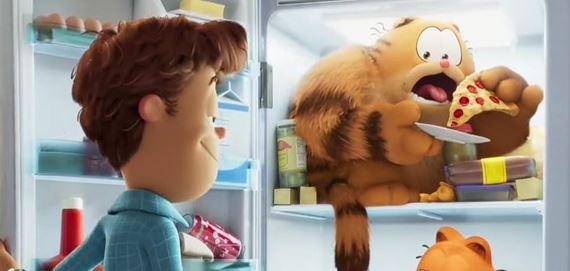 Garfield vplnom 3D animku ponka jedlo, pardie, aj infantiln ntu