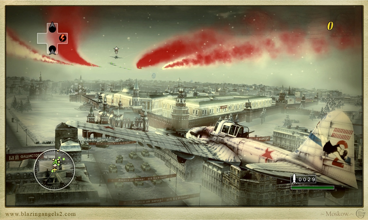 Blazing Angels 2: Secret Missions of WWII Vojensk prehliadka v Moskve