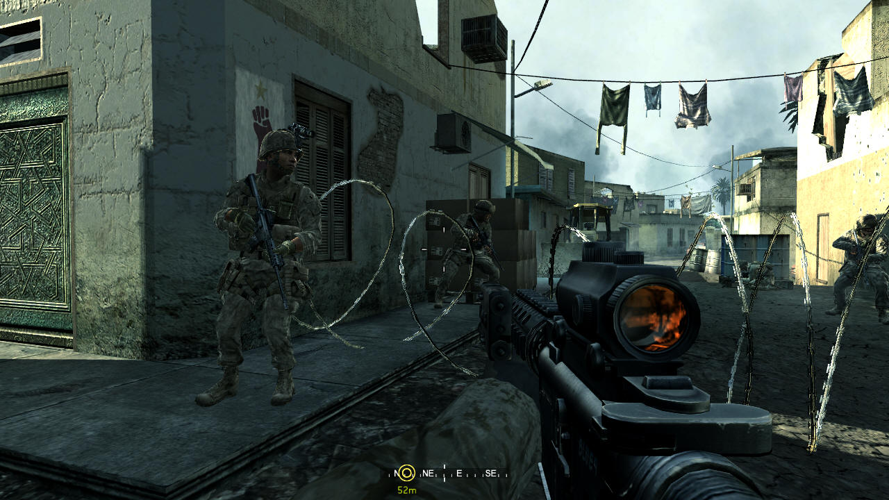 Call of Duty 4: Modern Warfare Prv vsadok v koi marika je jednoducho nezabudnuten.