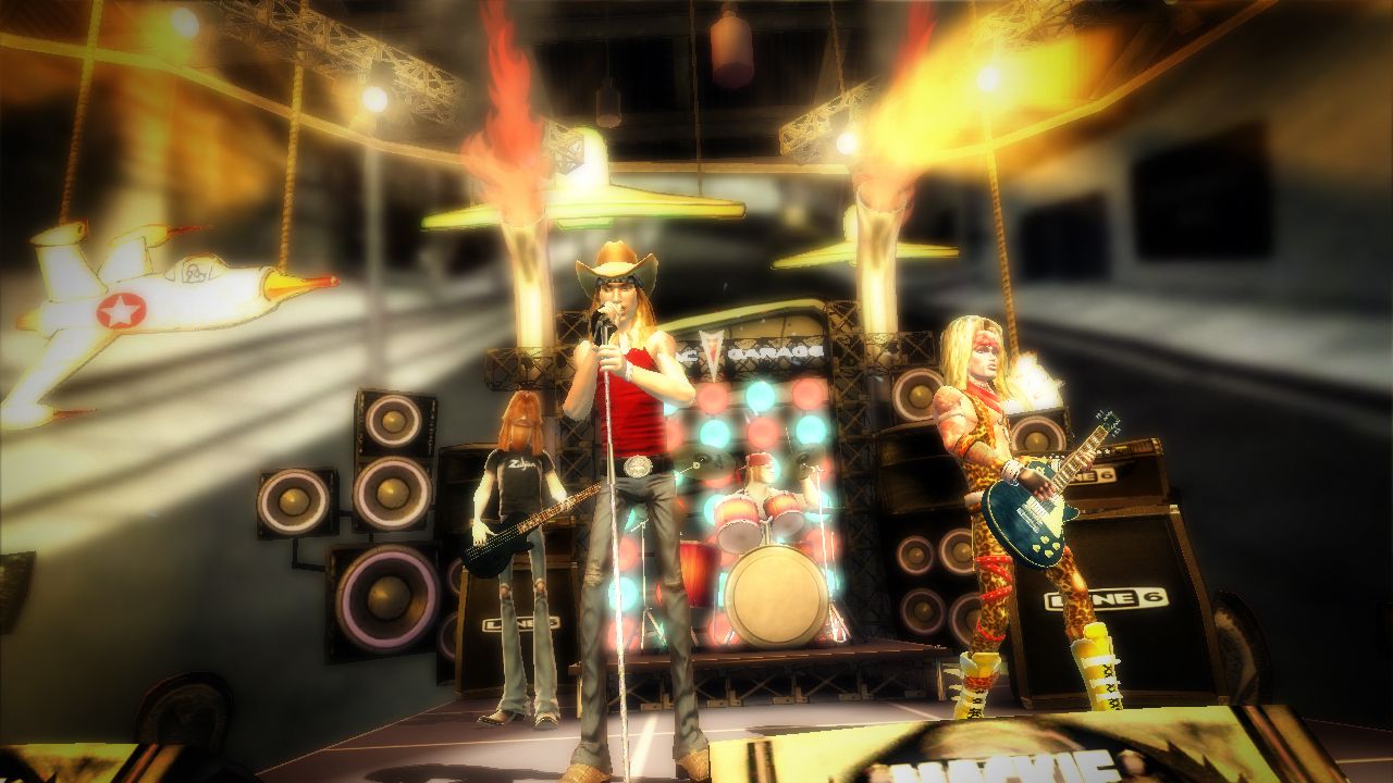 Guitar Hero III: Legends of Rock Kontakt s publikom je v, pdium ivie a atmosfra rockovejia.