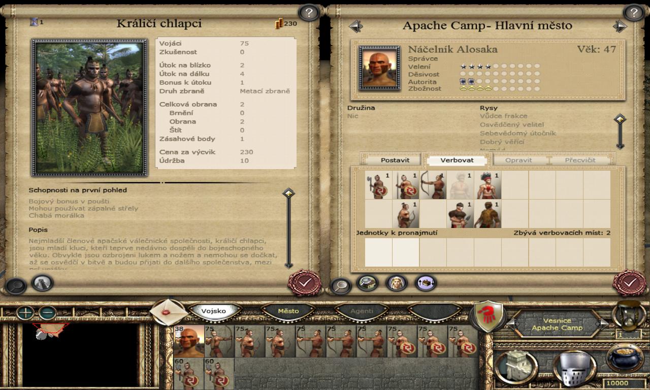 Medieval II: Total War- Kingdoms Indiánske jednotky  sú často slabé a nemajú dobré zbrane, nájdu sa však aj výnimky.
