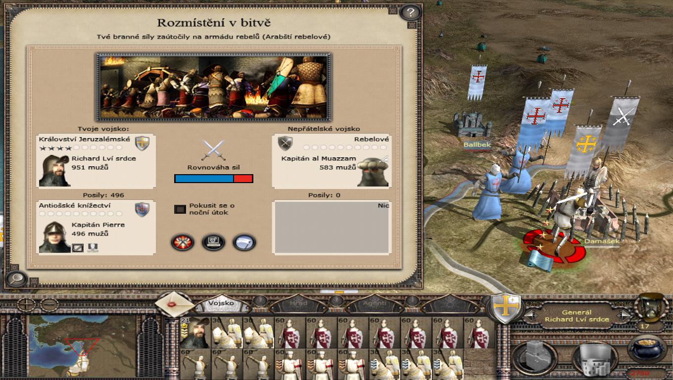 Medieval II: Total War- Kingdoms V hre nájdete mnohých hrdinov a posily v boji môžete usmerňovať.