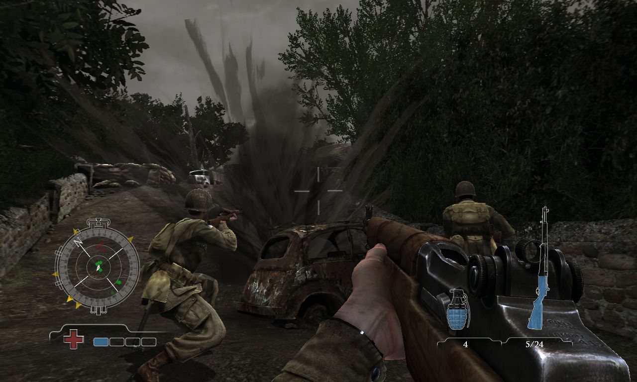 Medal of Honor: Airborne Útok... tvoria základ celej hry.