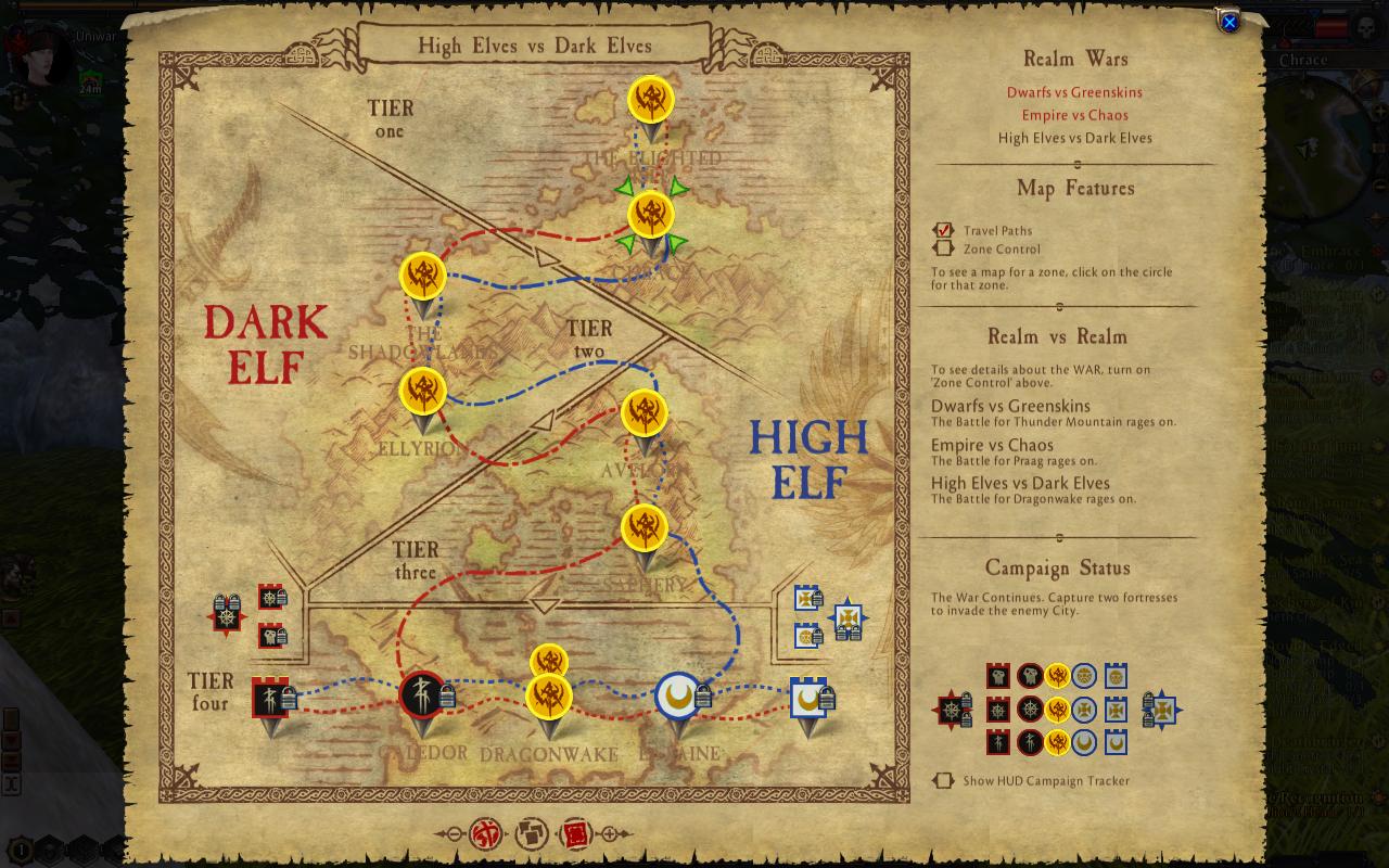 Warhammer Online: Age of Reckoning Obsadzovanie zem, dobjanie hradov a miest, to je najsilnejia strnka hry.