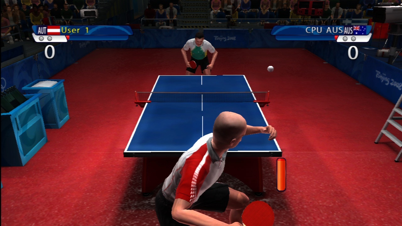 Beijing 2008 Ping pong pote, ale kvalt Table Tennis ani zaleka nedosahuje.