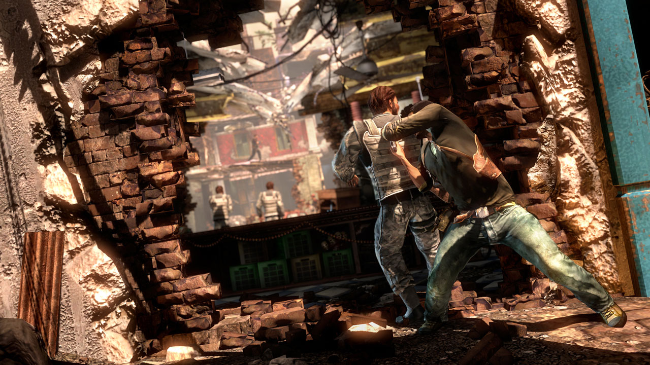 Uncharted 2: Among Thieves Stealth prvky umouj rchlu a tich eliminciu.