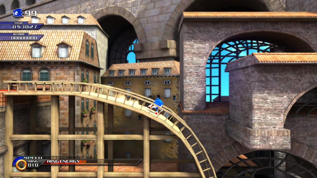 Sonic Unleashed Rollercoaster Sonic.