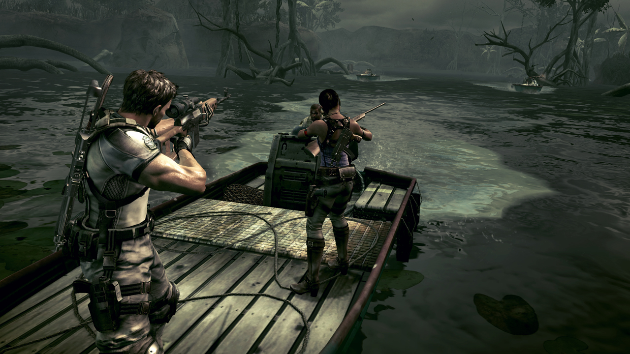 Resident Evil 5 Plavba bainami je jednm z mnohch spestren, ktor vm RE5 ponkne.