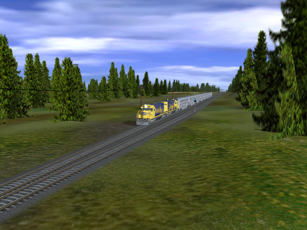 Trainz Simulator 2009: World Builder Edition Nekonen koajnice naprie prrodou.