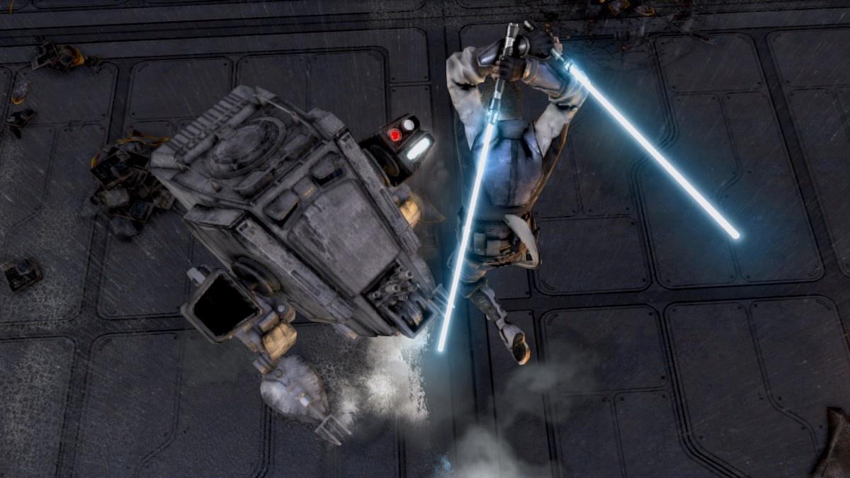Star Wars: Force Unleashed II AT-ST bude o chvku napoli.