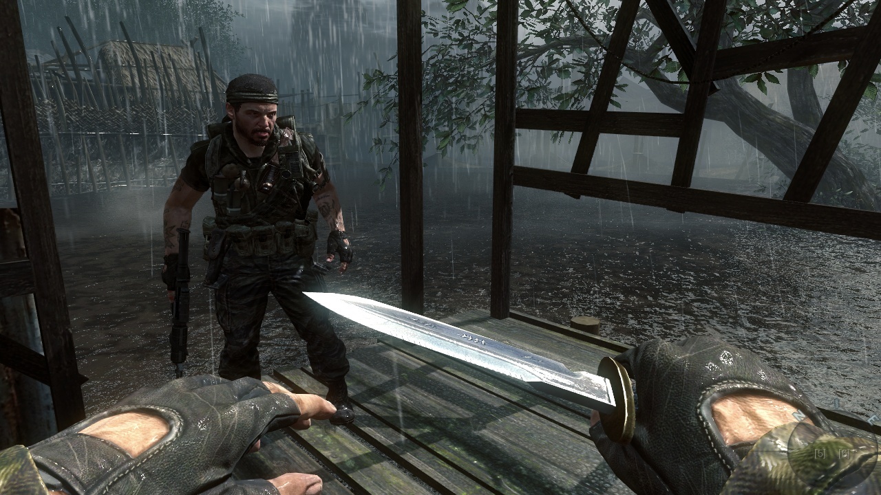 Call of Duty: Black Ops Nôž základ prežitia vo Vietname.