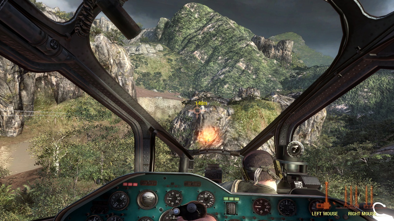 Call of Duty: Black Ops Ovládanie helikoptéry je príjemným prídavkom. Aj keď obmedzeným.