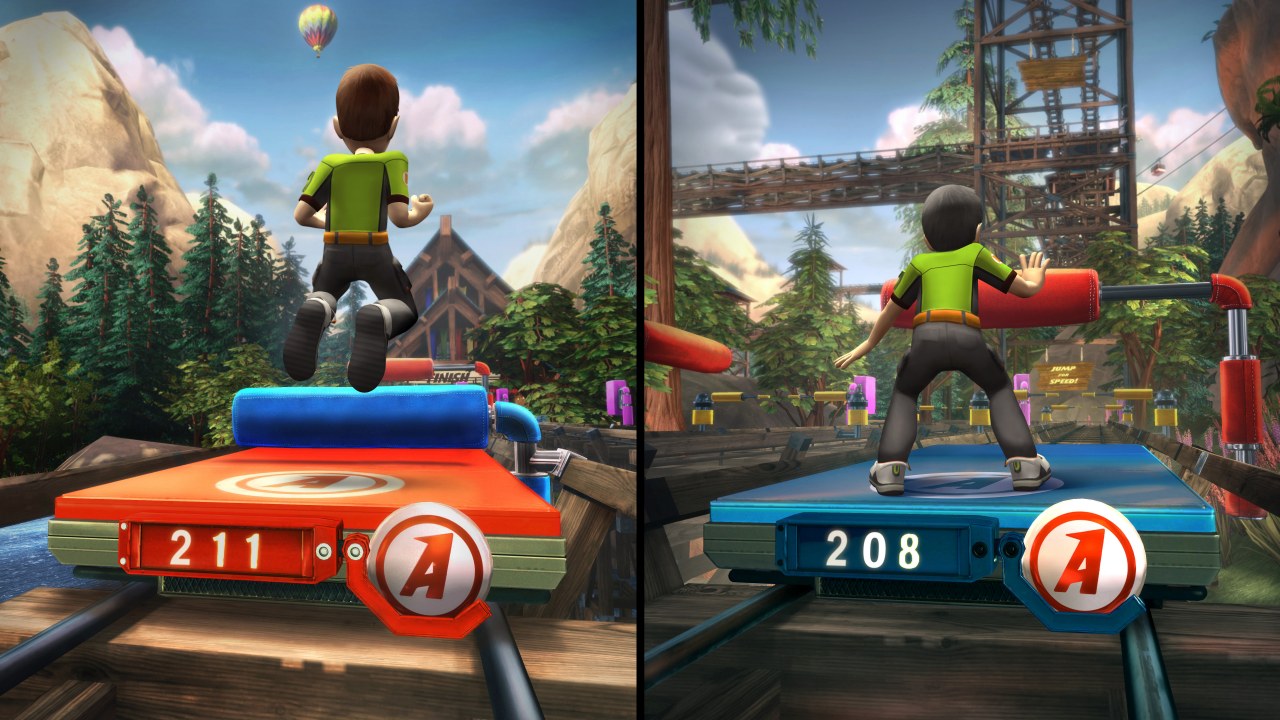 Kinect Adventures Sta, aby sa druh hr postavil pred televzor a u je v hre.