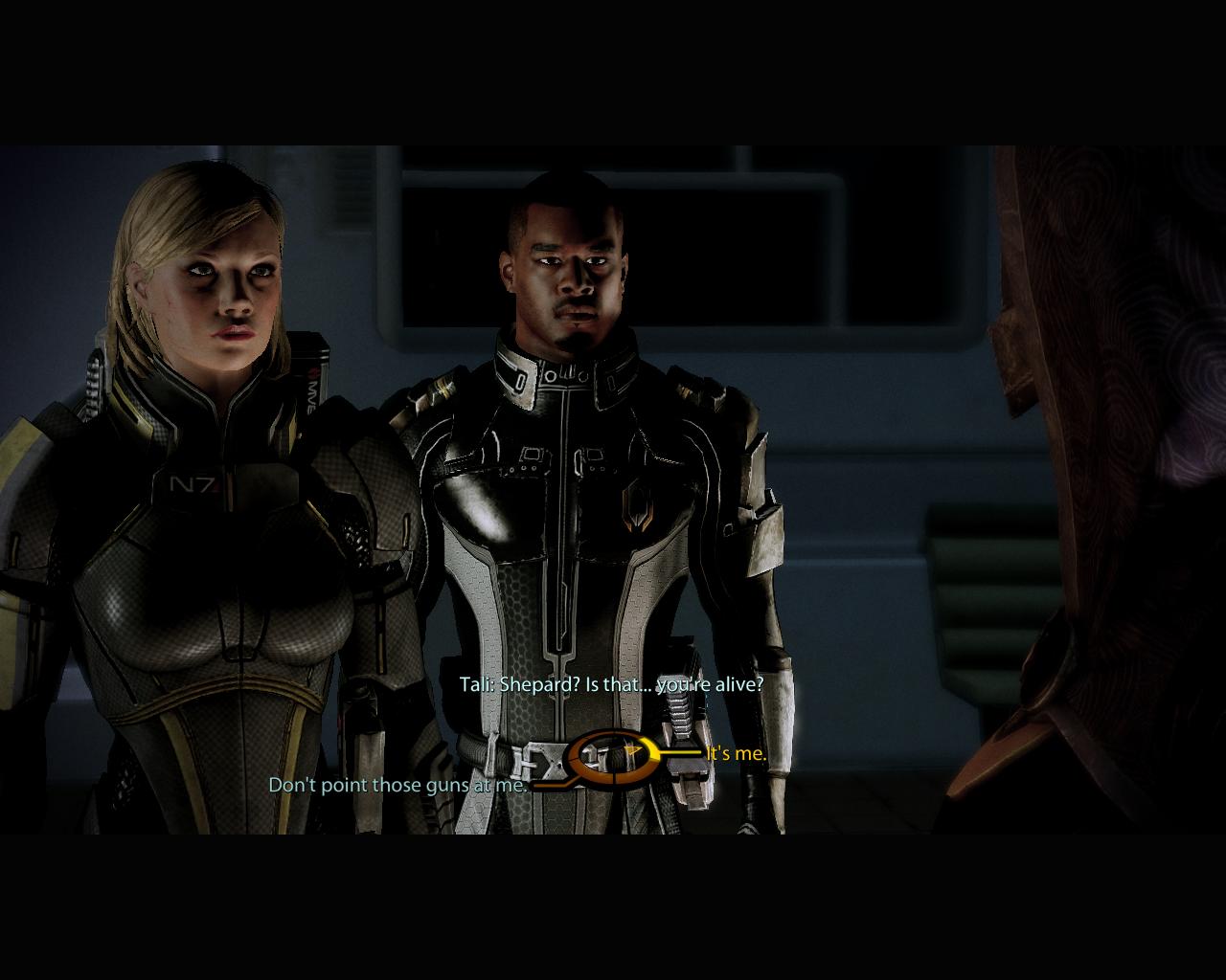 Mass Effect 2 Dialgy prebiehaj pomocou radilneho vberu.