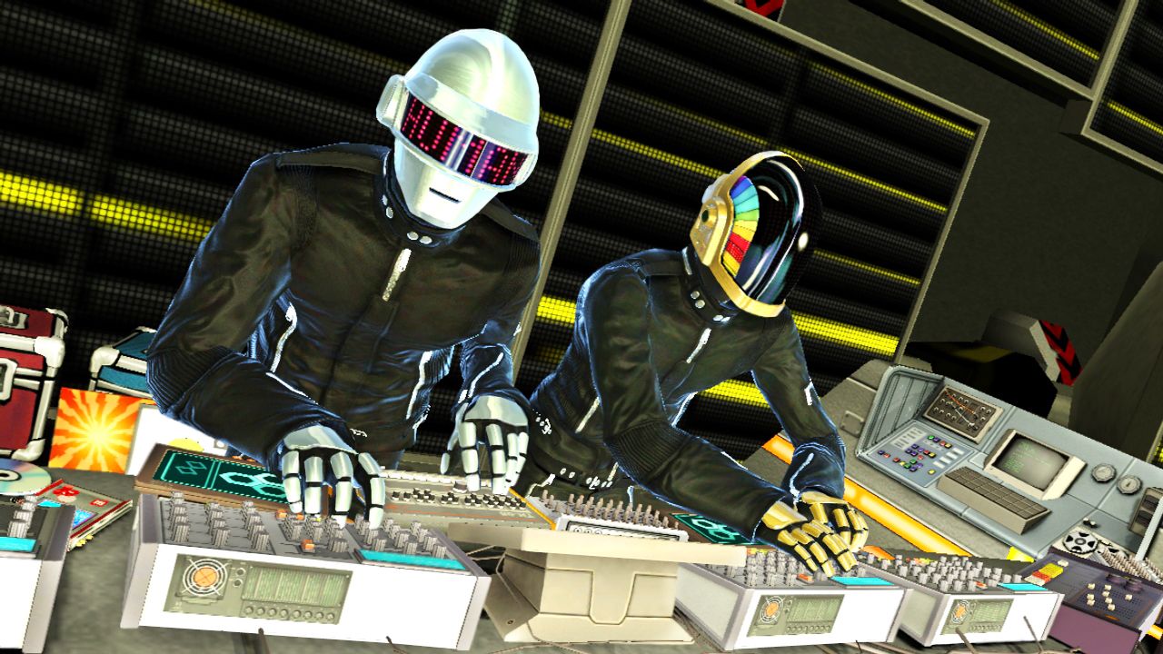 DJ Hero Za gramce sa dostan aj znme men ako napr. Daft Punk.