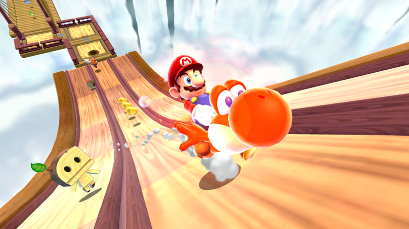Super Mario Galaxy 2 Namakan Yoshi v bleskovej rchlosti = najinnej bonus v hre.