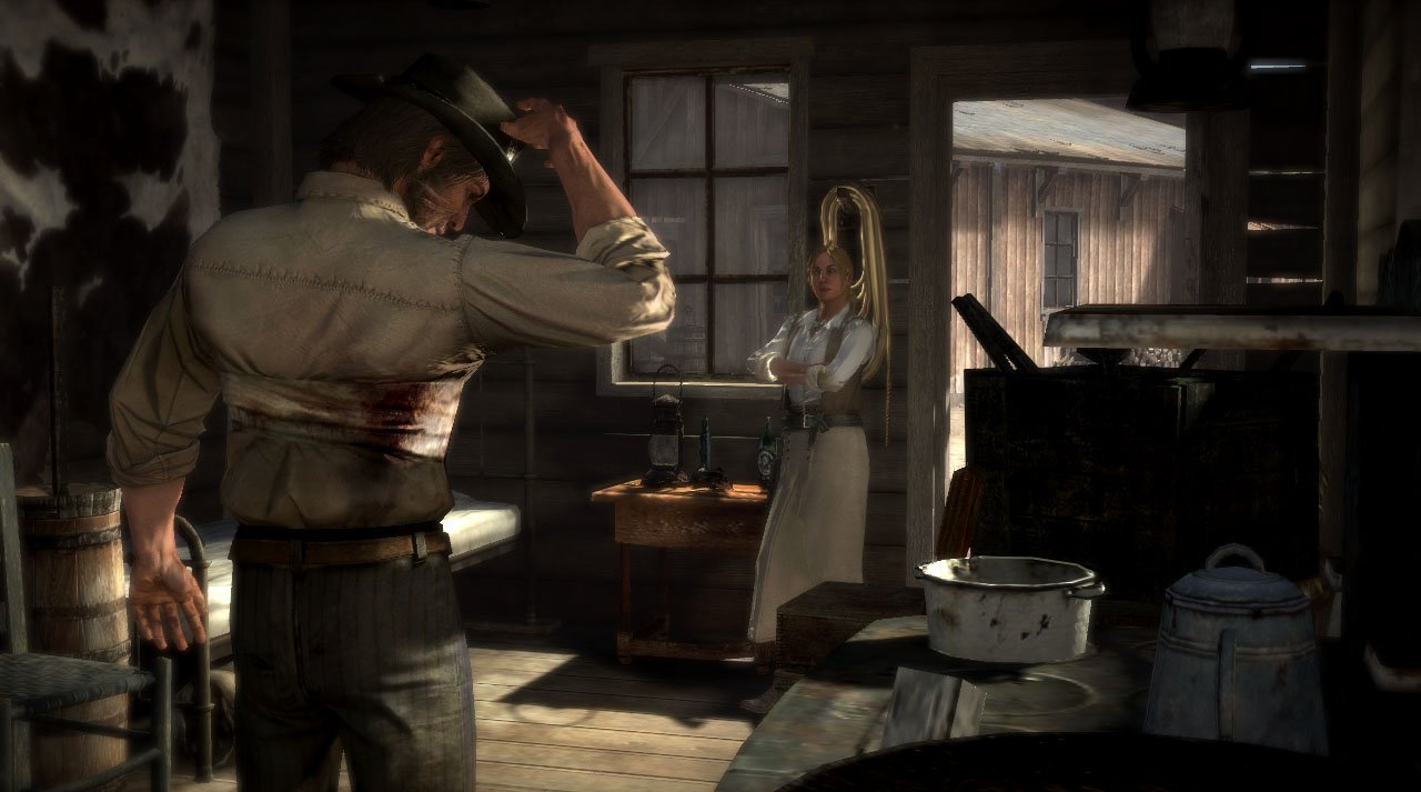 Red Dead Redemption Osamel farmrka platonicky zahor pre Johna.
