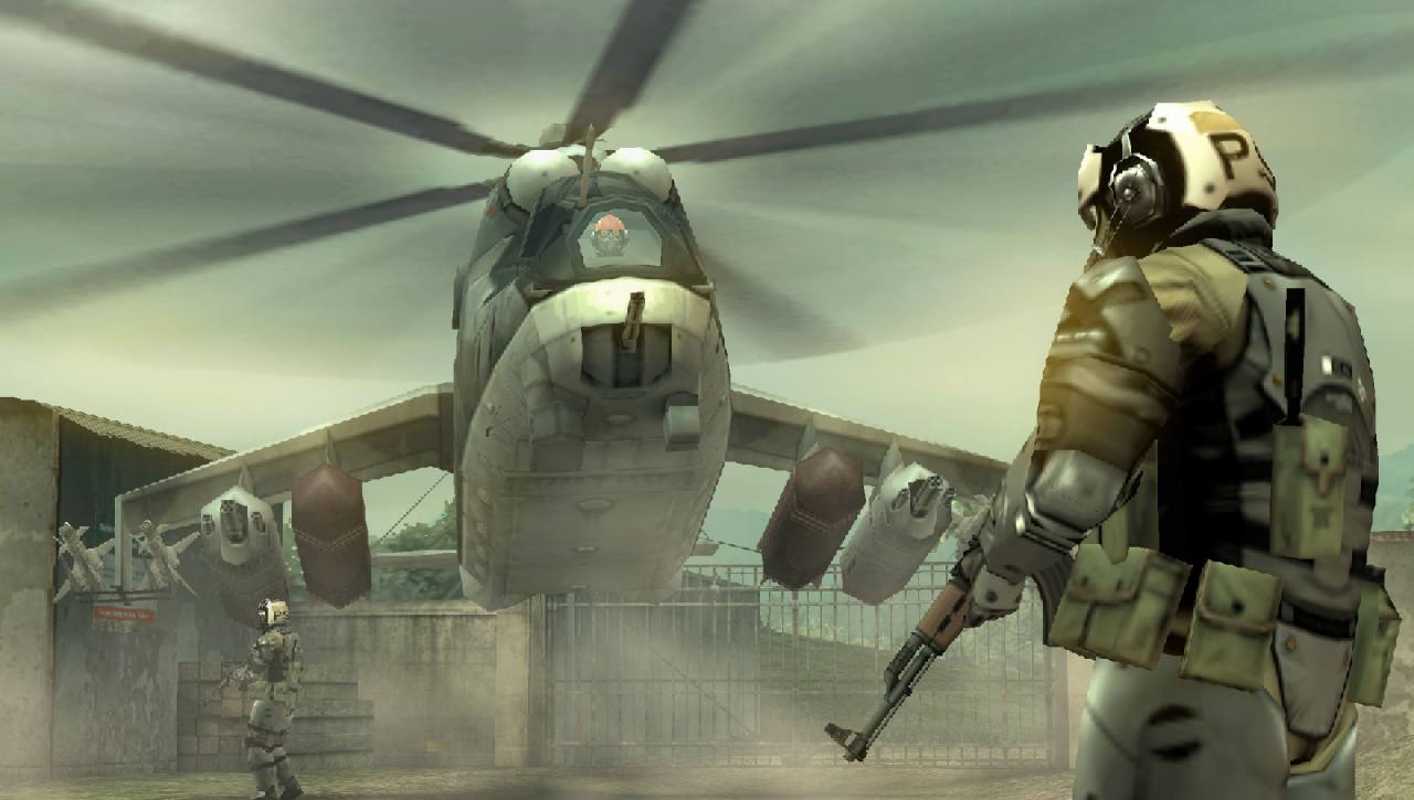 Metal Gear Solid: Peace Walker Regrtova mete vojakov a po zostrelen aj vrtunky a ak techniku.