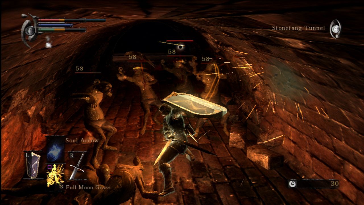 Demon's Souls Tunely v hre naháňajú spravidla hrôzu, pretože sú tak zaľudnené, že prechod sa rovná smrti.