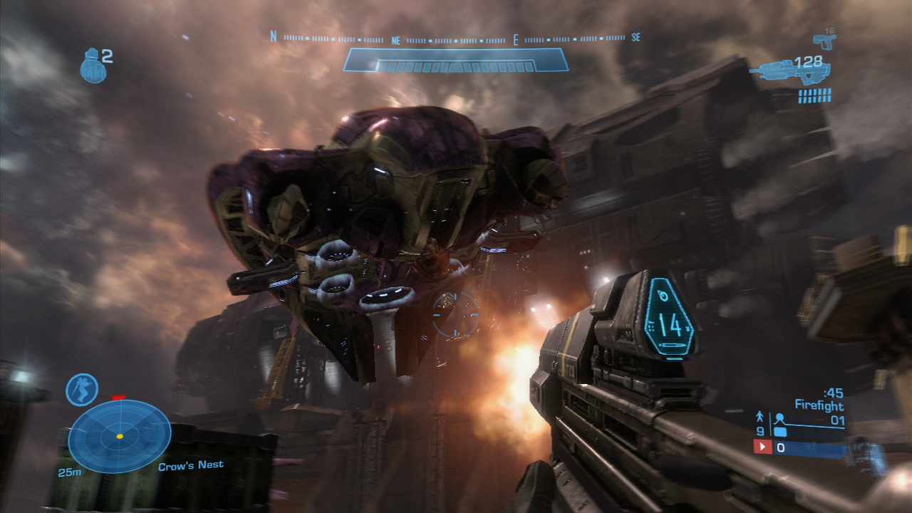 Halo: Reach Celkovo sú prostredia síce farebné, ale boje sú temnejšie ako v Halo 3.