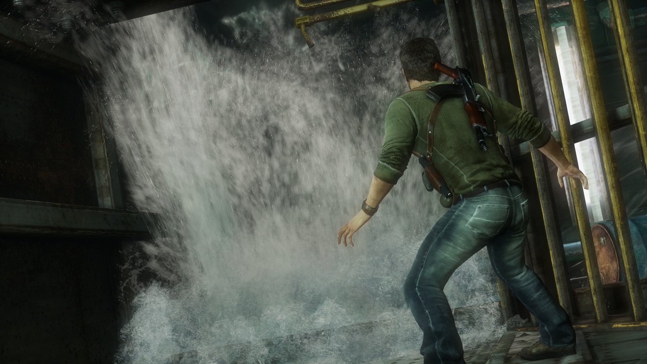 Uncharted 3: Drake's Deception Kad mintu sa nieo pokaz, vybuchne, prepadne.