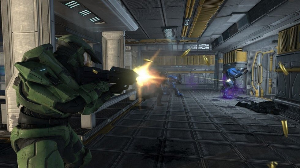 Halo: Combat Evolved Anniversary Ani bojom v interiroch nechba potrebn akcia, avak kaz ju otrasn level dizajn.