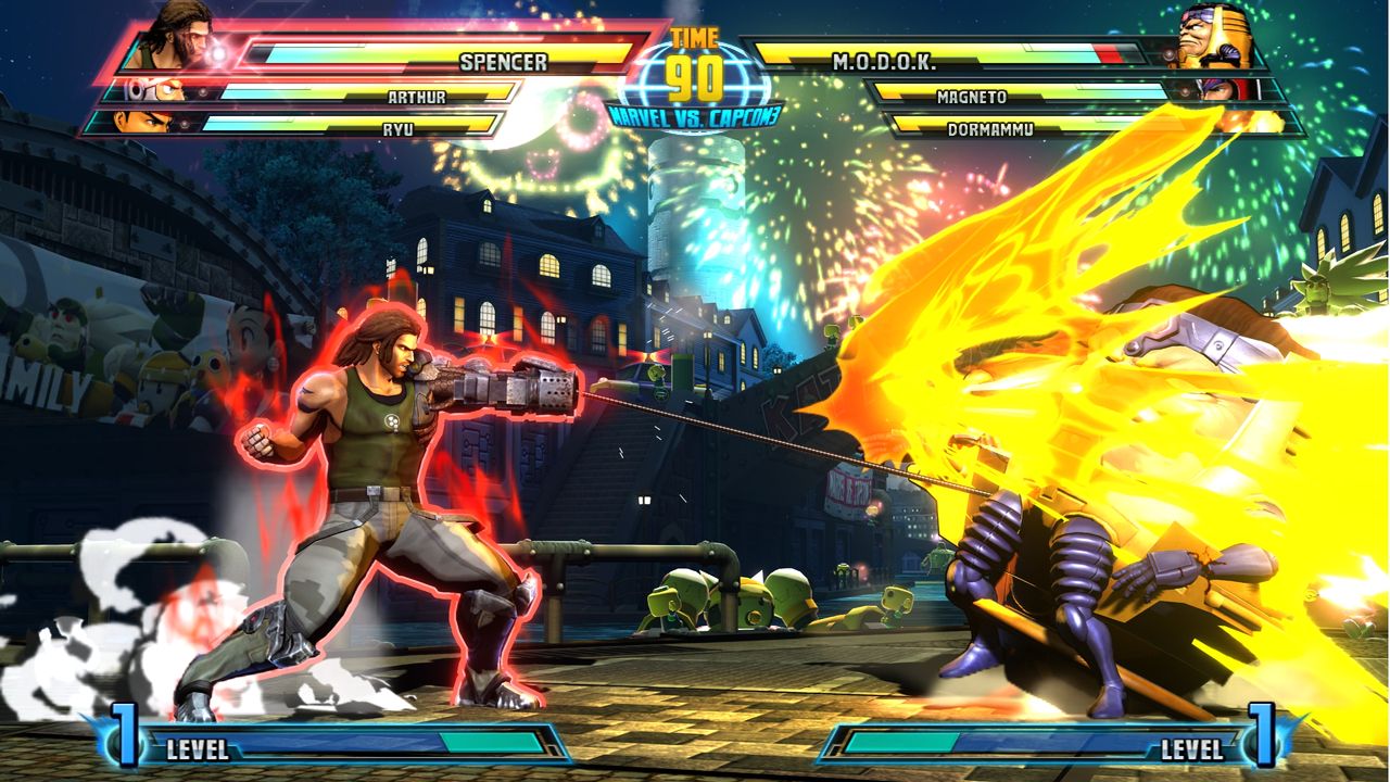 Marvel vs. Capcom 3: Fate of Two Worlds Každý jeden úder je sprevádzaný unikátnym grafickým aj zvukovým efektom.