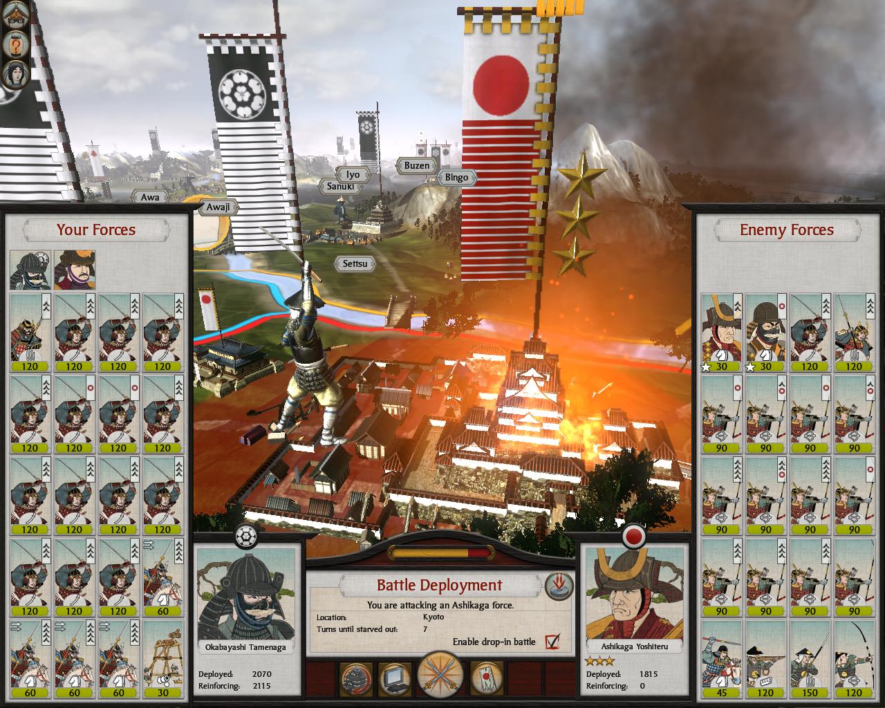 Total War: Shogun 2 V boji sa môžu stretnúť tisícové armády.