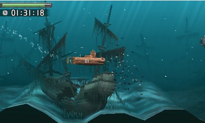 Steel Diver Pod hladinou mora hra pripomna mal akvrium.