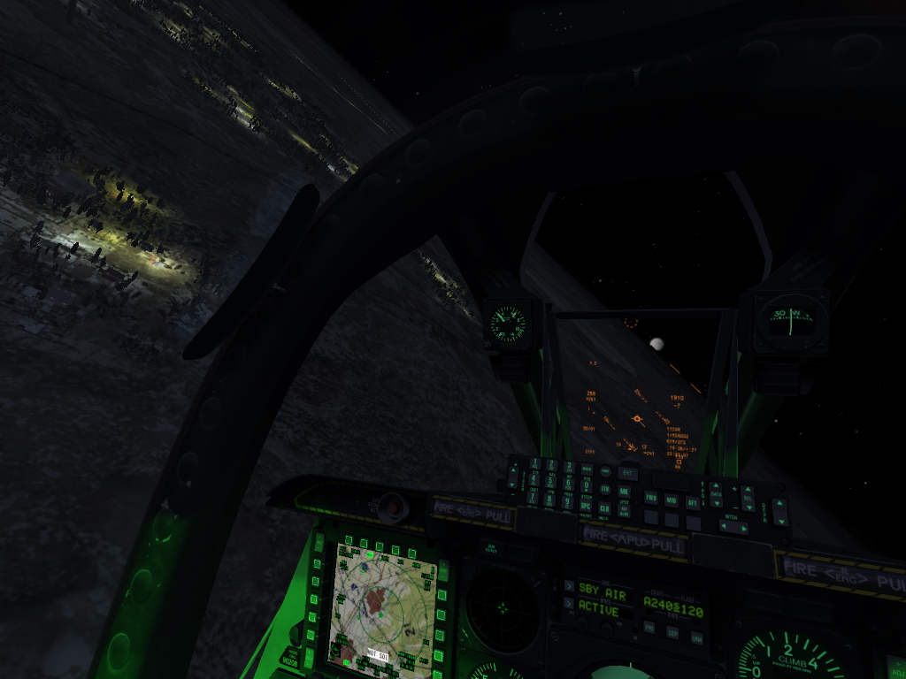 DCS: A-10C Warthog Vonku tma ako v rohu, tu pome iba pohad na budky.