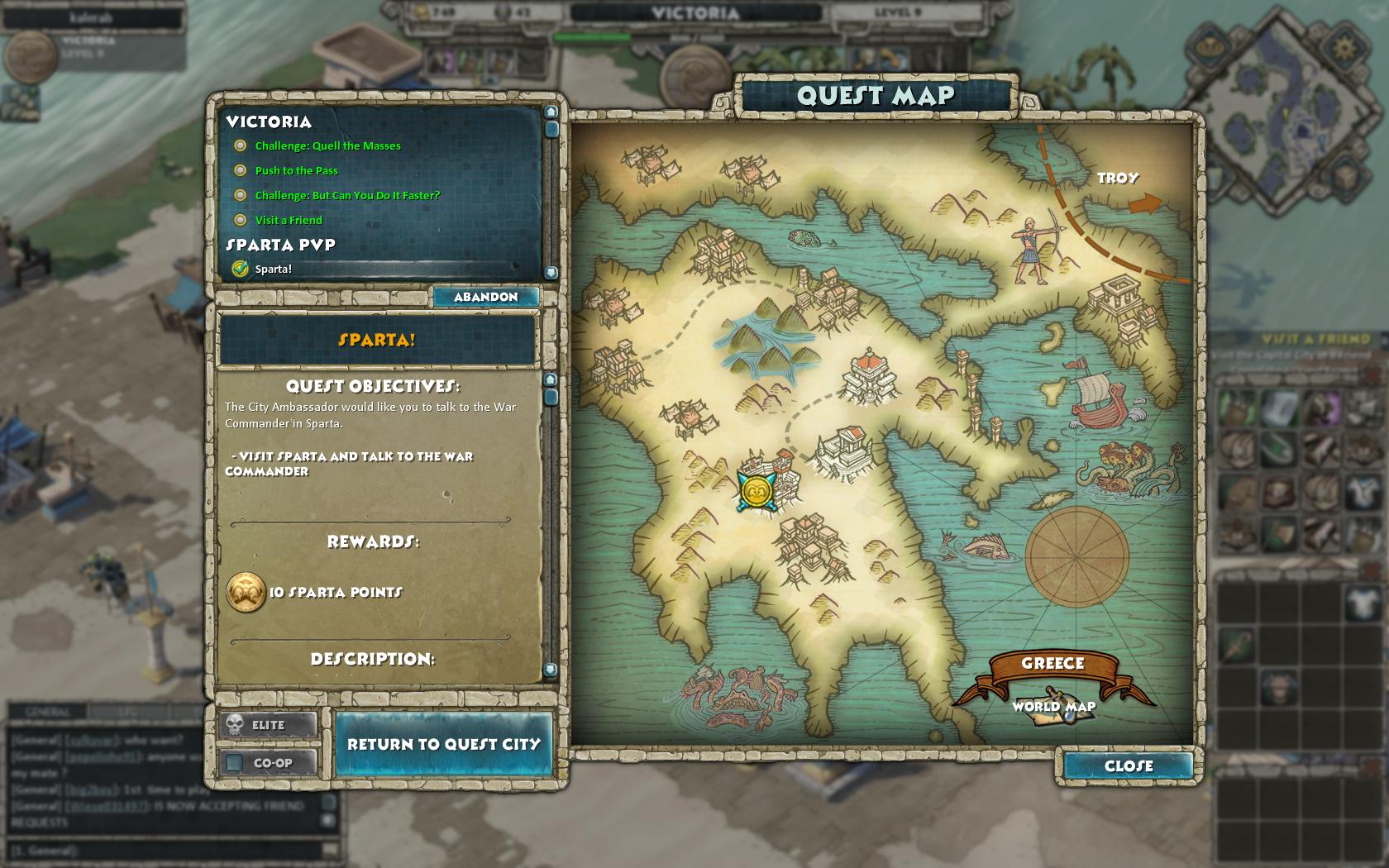Age of Empires Online Z mesta do misie a nasp sa premiestnite cez mapu.