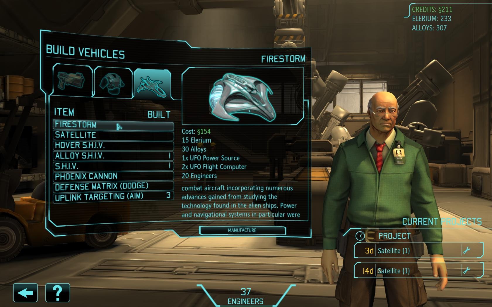 XCOM: Enemy Unknown Vyspelú techniku vymyslia vedci a postavia inžinieri.